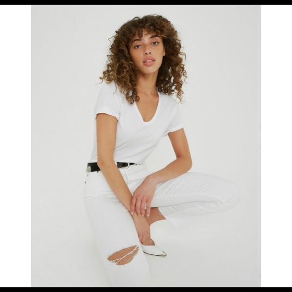 Isabelle Ripped High Waist Ankle Straight Jeans - Picture 2 of 12